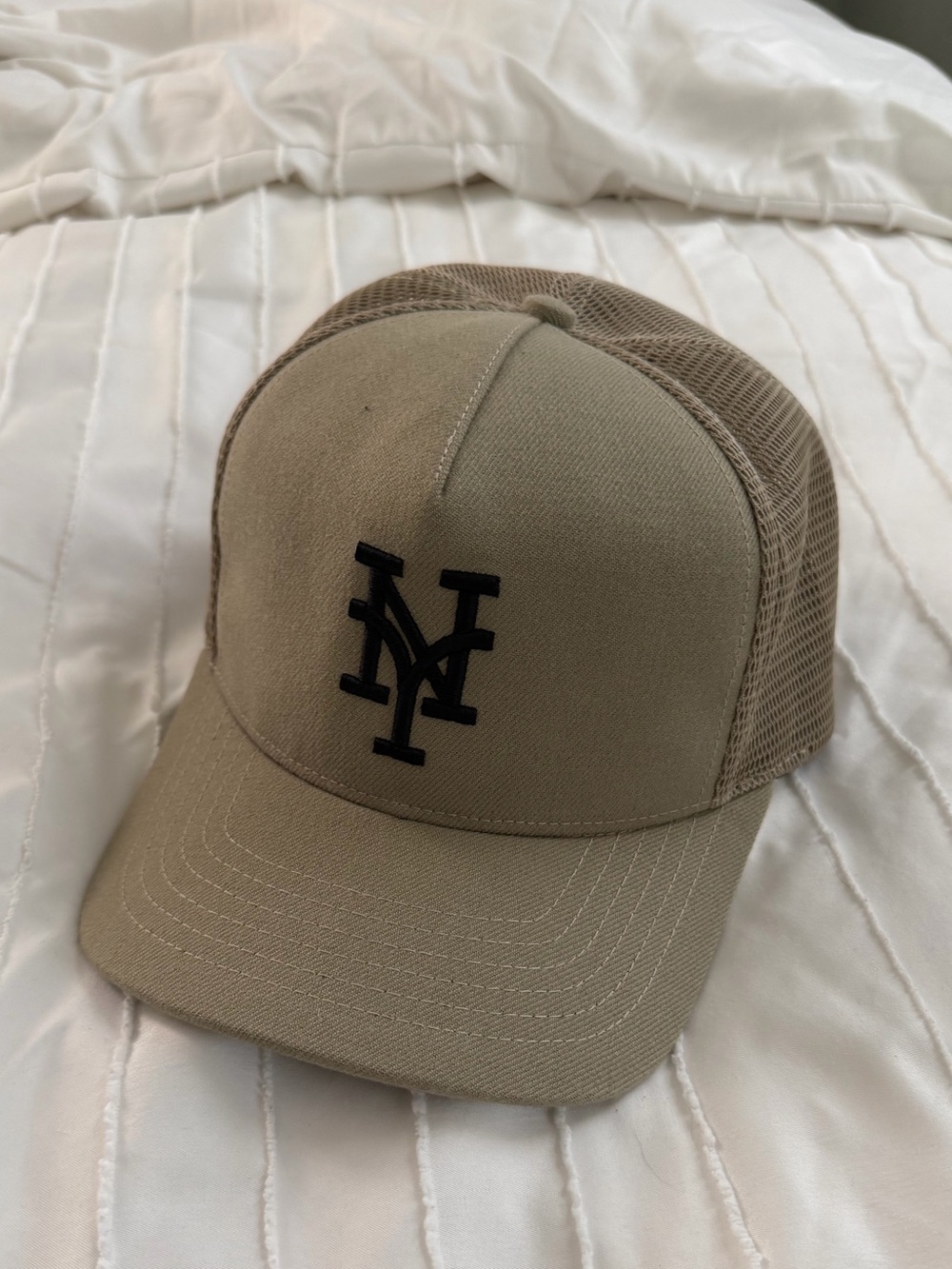 Stampd Tan Mesh Trucker Hat with Black Logo